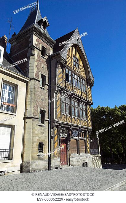 Half-timbered house, called the House of the Pilgrim (Maison du Pèlerin). Amiens. France