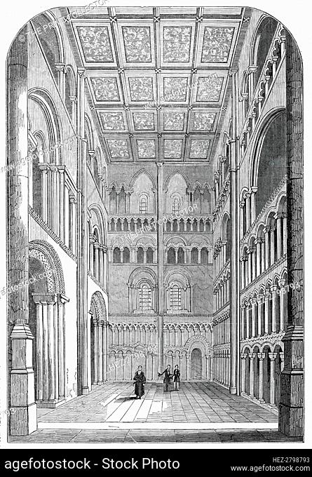 South-west transept of Ely Cathedral, restored, 1845. Creator: Unknown