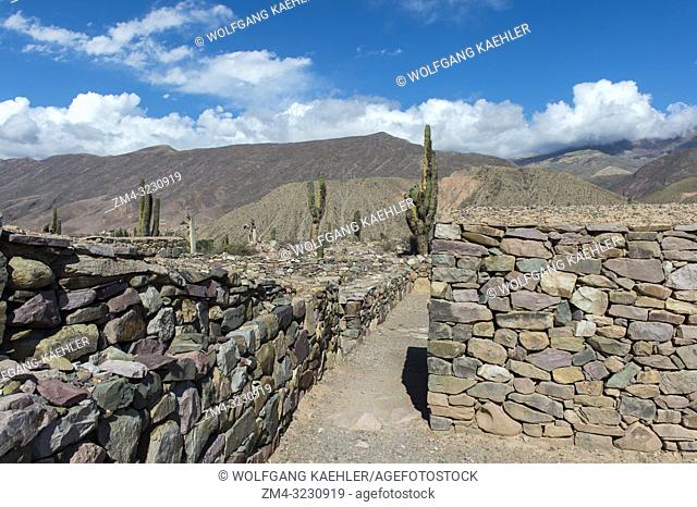 Houses of the pre-Inca fortress of Tilcara (Pucar