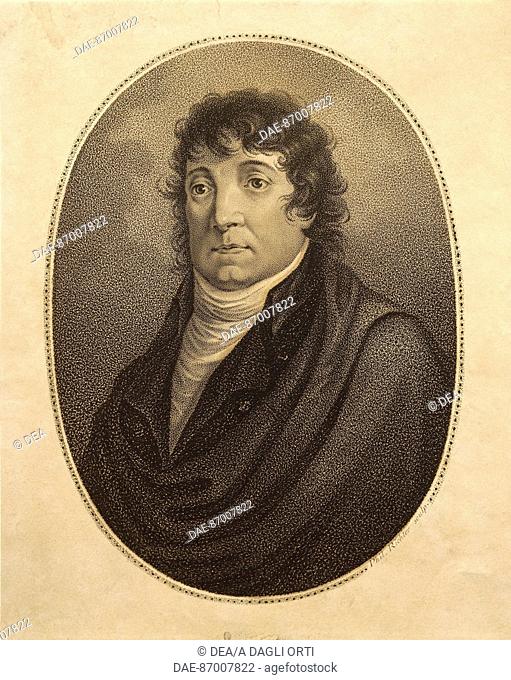 Portrait of Johann Emanuel Schikaneder or Schickeneder (Straubing, 1751 - Vienna, 1821), German bass singer, actor and librettist