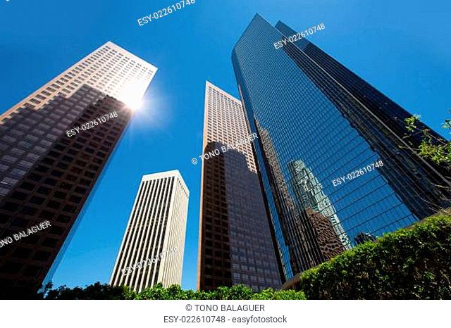 LA Los angeles downtown skyscrapers buildings