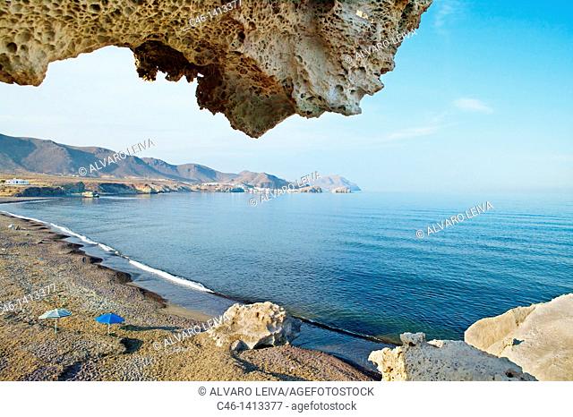 Playa del Arco, Los Escullos  Natural Reserve of Cabo de Gata-Ni'jar  Almeri'a province  Andalusia  Spain