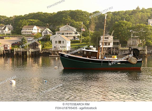 New Harbor, ME, Maine, Pemaquid, fishing harbor