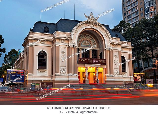 Municipal Theater (Saigon Opera House). Ho Chi Minh City, Vietnam
