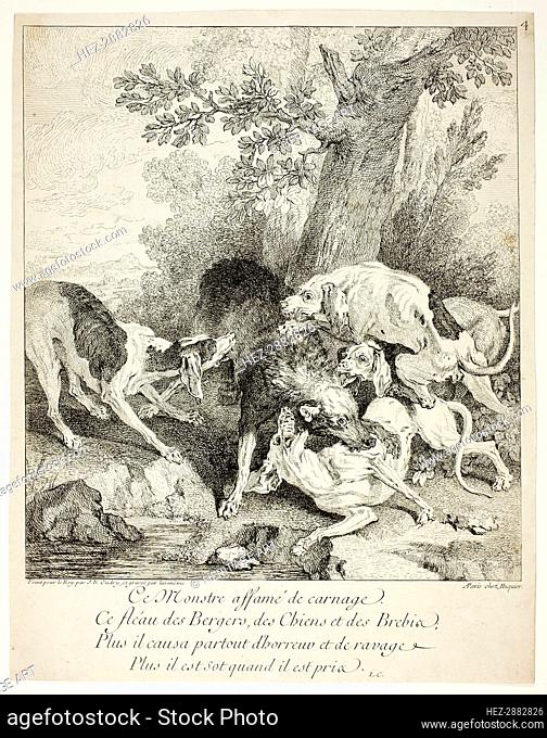 The Wolf at Bay, n.d. Creator: Jean-Baptiste Oudry