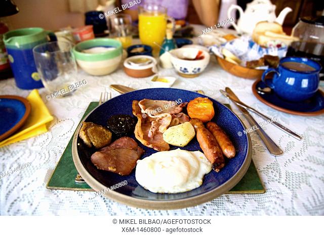 Traditional Irish breakfast  Carraroe  County Galway, Ireland