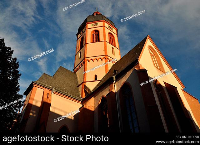 Stephanskirche, Mainz, st. stephan, pfarrkirche, katholisch, kirche st. stephan, architektur, kirchturm, chagall, chagallfenster, himmel, rheinland-pfalz