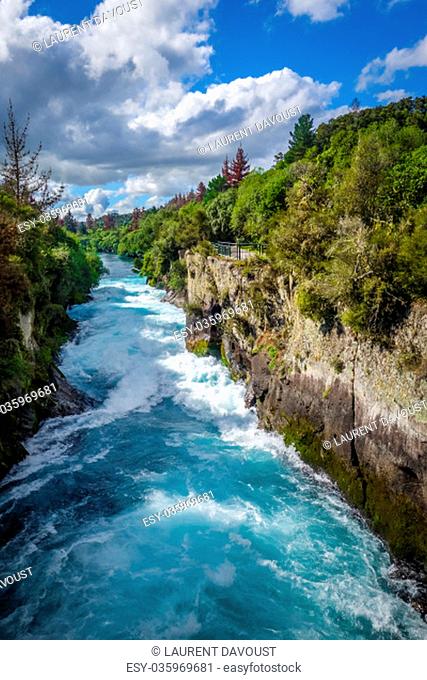 Huka falls landscape, Taupo region, New Zealand