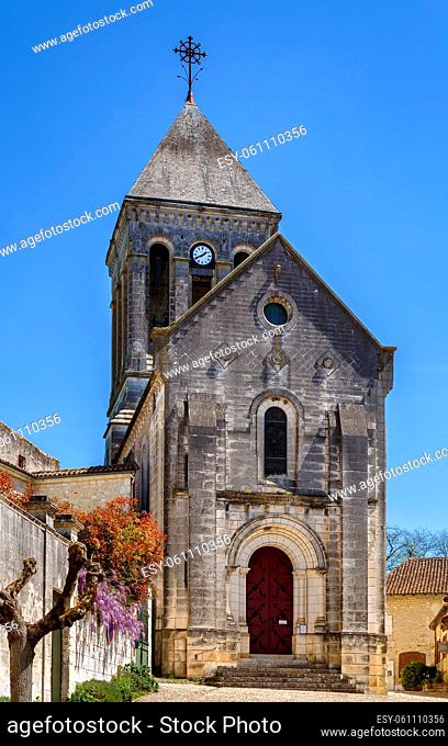 Church of Saint Pierre Es Liens in the commune of Bourdeilles in the Dordogne departement, France