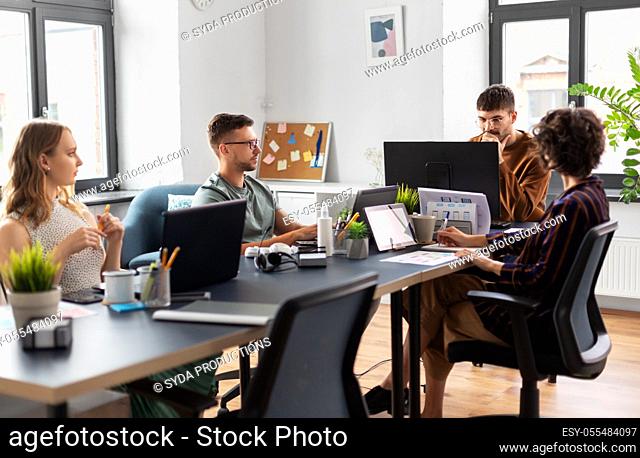 business team or startuppers working at office