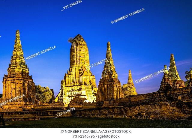 Asia. Thailand, Phra Nakhon Si Ayutthaya, old capital of Siam. Ayutthaya archaeological Park, classified UNESCO World Heritage