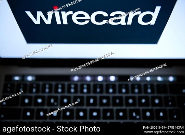 19 June 2020, Baden-Wuerttemberg, Rottweil: ILLUSTRATION - The lettering of the payment service provider Wirecard can be seen on a laptop screen