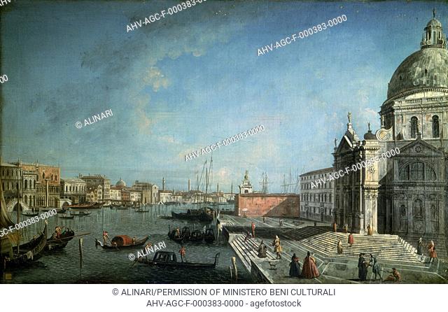 Painting by Francesco Albotto (before Michele Marieschi) with View of the Canal Grande degli Scalzi, in the Museo di Capodimonte in Naples (1735-1740 ca