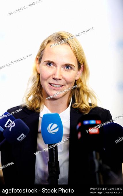 14 September 2022, Bavaria, Munich: Hanna Sammüller-Gradl, District Administrative Officer of the City of Munich, gives an interview at a press conference held...