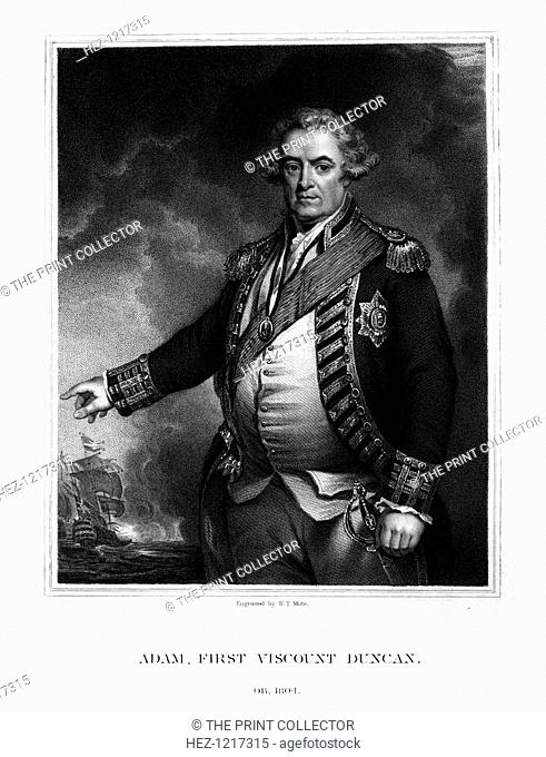 Adam Duncan, Viscount Duncan of Camperdown, British naval officer, (1832). Duncan (1731-1804) defeated the Dutch fleet off Camperdown (north of Haarlem) on 11...
