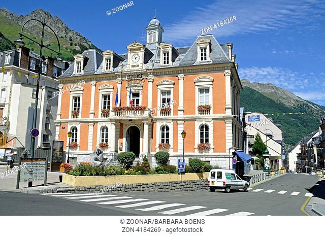 City hall, Cauterets, Midi-Pyrenees, Pyrenees, France, Europe, Rathaus, Cauterets, Midi Pyrenees, Pyrenaeen, Frankreich, Europa