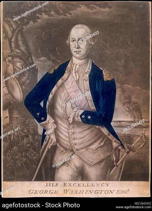 His Excellency George Washington Esq-r., ca. 1777. Creators: Joseph Hiller, Samuel Blyth
