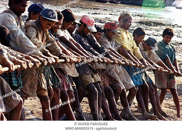 Workers at a shipbreaking yard in Chittagong 2004 Though shipbreaking-yards meet almost 80 of the scrap iron required for the domestic steel industry and also...