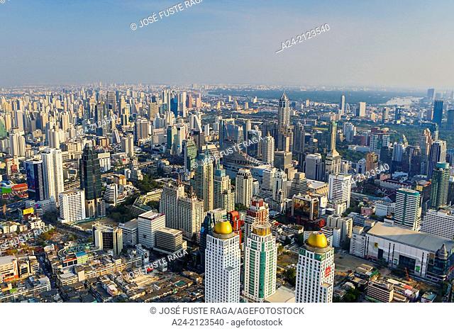 Thailand , Bangkok City, central Bangkok skyline