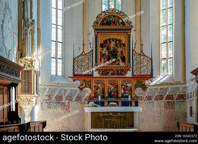 SIGHISOARA, TRANSYLVANIA/ROMANIA - SEPTEMBER 17 : Interior view of the Church on the Hill in Sighisoara Transylvania Romania on September 17, 2018