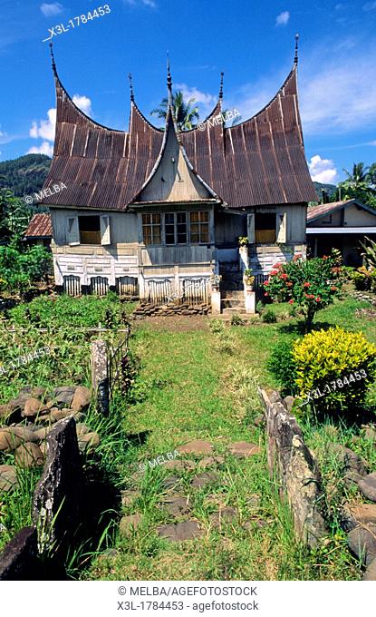 Minangkabau typical house  Sumatra  Indonesia