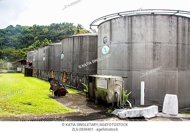 Silo and refinery for a rum factory in Martinique, Martinique