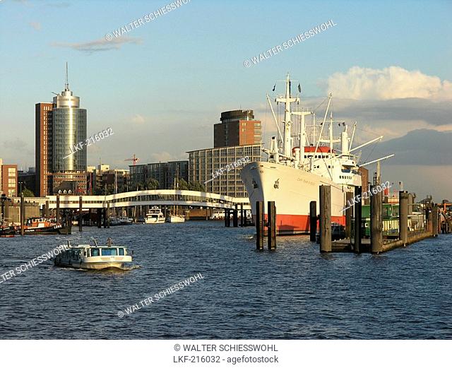 Museum Ship Cap San Diego at harbour, Hanseatic City of Hamburg, Germany