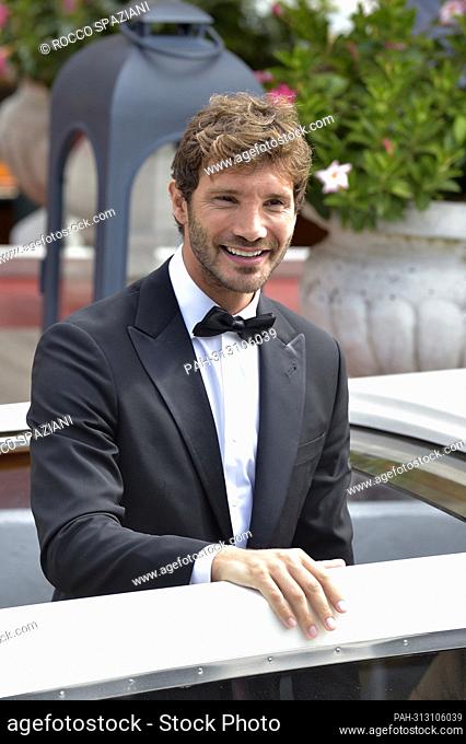 VENICE, ITALY - SEPTEMBER 01: Stefano De Martino is seen arriving at the Excelsior Pier during the 79th Venice International Film Festival on September 01