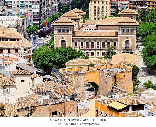 Cityscape of Granada - beautiful city in Andalusia, Spain