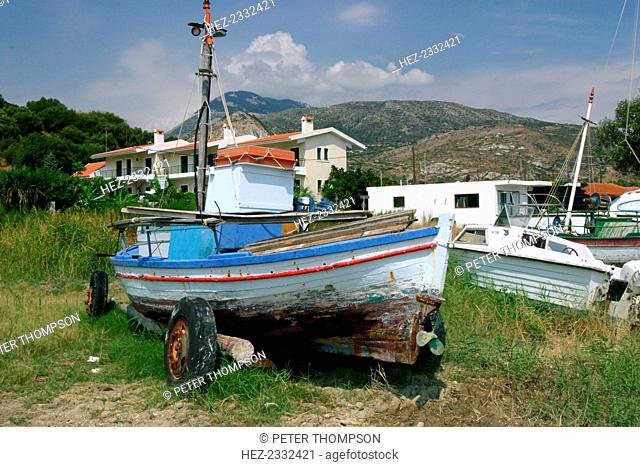Old boat, Katelios, Kefalonia, Greece