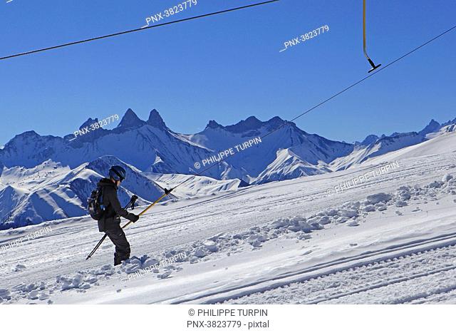 France. Savoie. Winter sports, ski