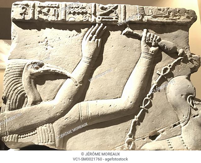 Statue, Egypt, 330 BC, Metropolitan Museum of Art. New York City. New York. United States