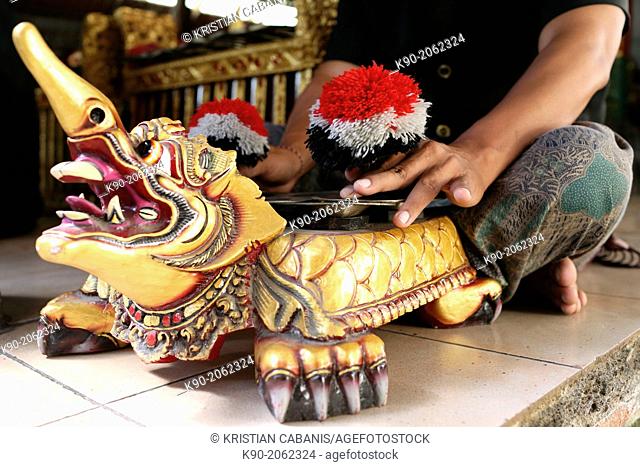 Gamelan - traditional balinese orchestra and musicians, Bali, Indonesia, Southeast Asia