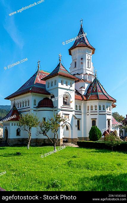CAMPULUNG MOLDOVENESC, TRANSYLVANIA/ROMANIA - SEPTEMBER 18 : Exterior view of the Assumption Cathedral in Campulung Moldovenesc Transylvania Romania on...