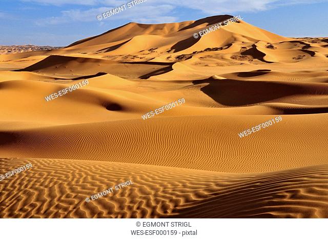Algeria, Sahara, View of sand dunes