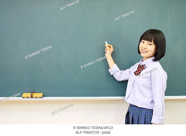 Japanese high-school girl