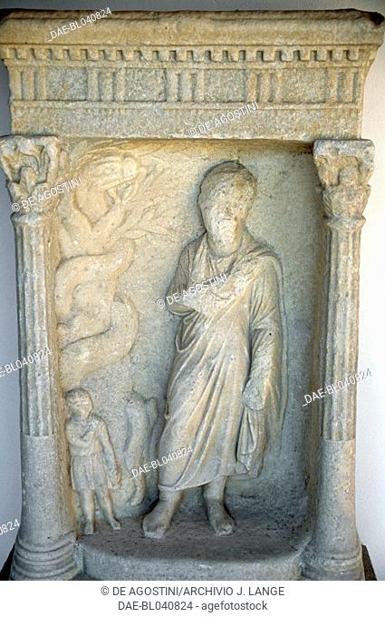 Relief on a Tomb stone from Delos, Greece.  Aegina, Archaeological Museum