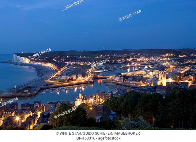 City view , Le Treport , Seine-Maritime , Normandy , France , Europe