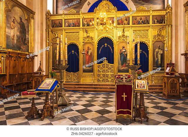 The altar in the Church of the Holy Annunciation, Dubrovnik, Dalmatian Coast, Croatia