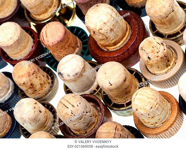 old corks from strong drinks