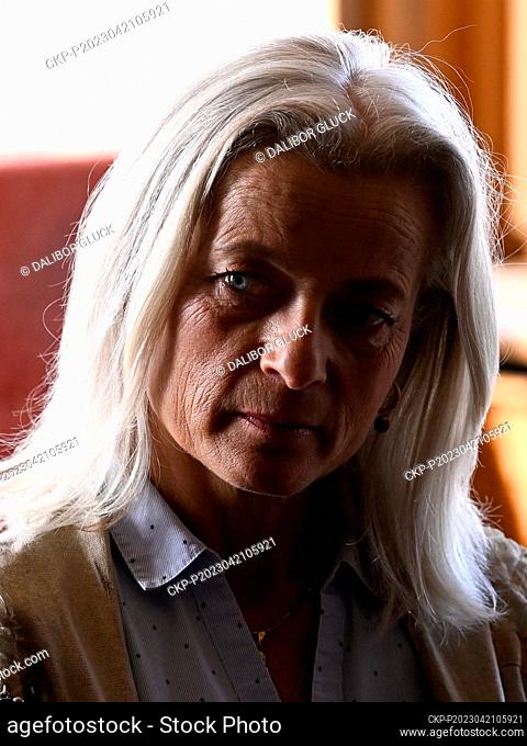 Thor Heyerdahl's granddaughter and Kon-Tiki Museum director Liv Heyerdahl from Norway attends a meeting for the media on the occasion of the opening of the...