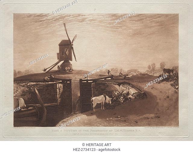 Liber Studiorum: Windmill and Lock. Creator: Joseph Mallord William Turner (British, 1775-1851)
