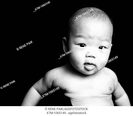 Portrait of Asian baby