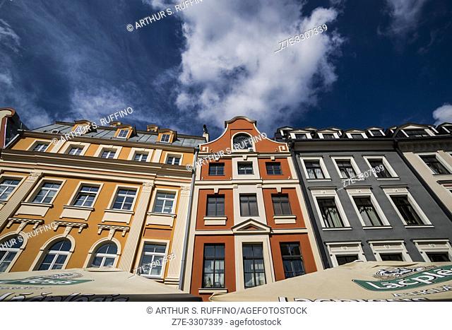 The architecture of Riga. Old Town. Riga, Latvia, Baltic States, Europe