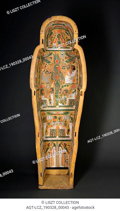 Coffin of Bakenmut, c. 1000-900 BC. Egypt, Thebes, Third Intermediate Period, late Dynasty 21 (1069-945 BC) to early Dynasty 22 (945-924 BC)