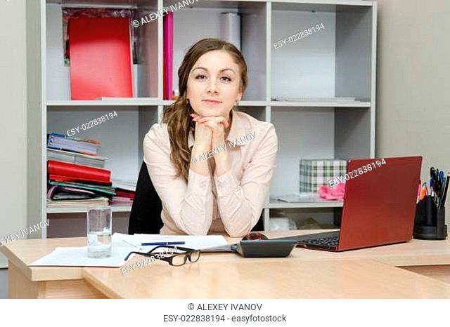 Office worker at the workplace