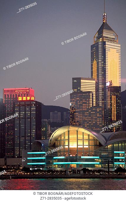 China, Hong Kong, Convention and Exhibition Centre, Central Plaza,