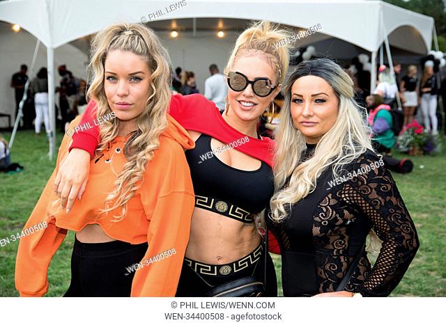 Celebs attend Strawberries & Creem Festival Featuring: Aisleyne Horgan-Wallace with friends Where: Cambridge, United Kingdom When: 16 Jun 2018 Credit: Phil...
