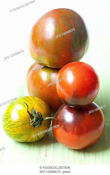 Assorted organic tomatoes