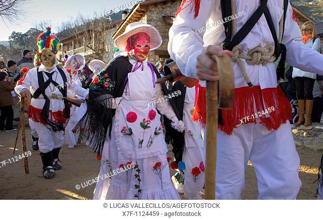 Mascaritas and Botargas  Carnival, Almiruete  Tamajon, Guadalajara province, Castilla-La Mancha, Spain